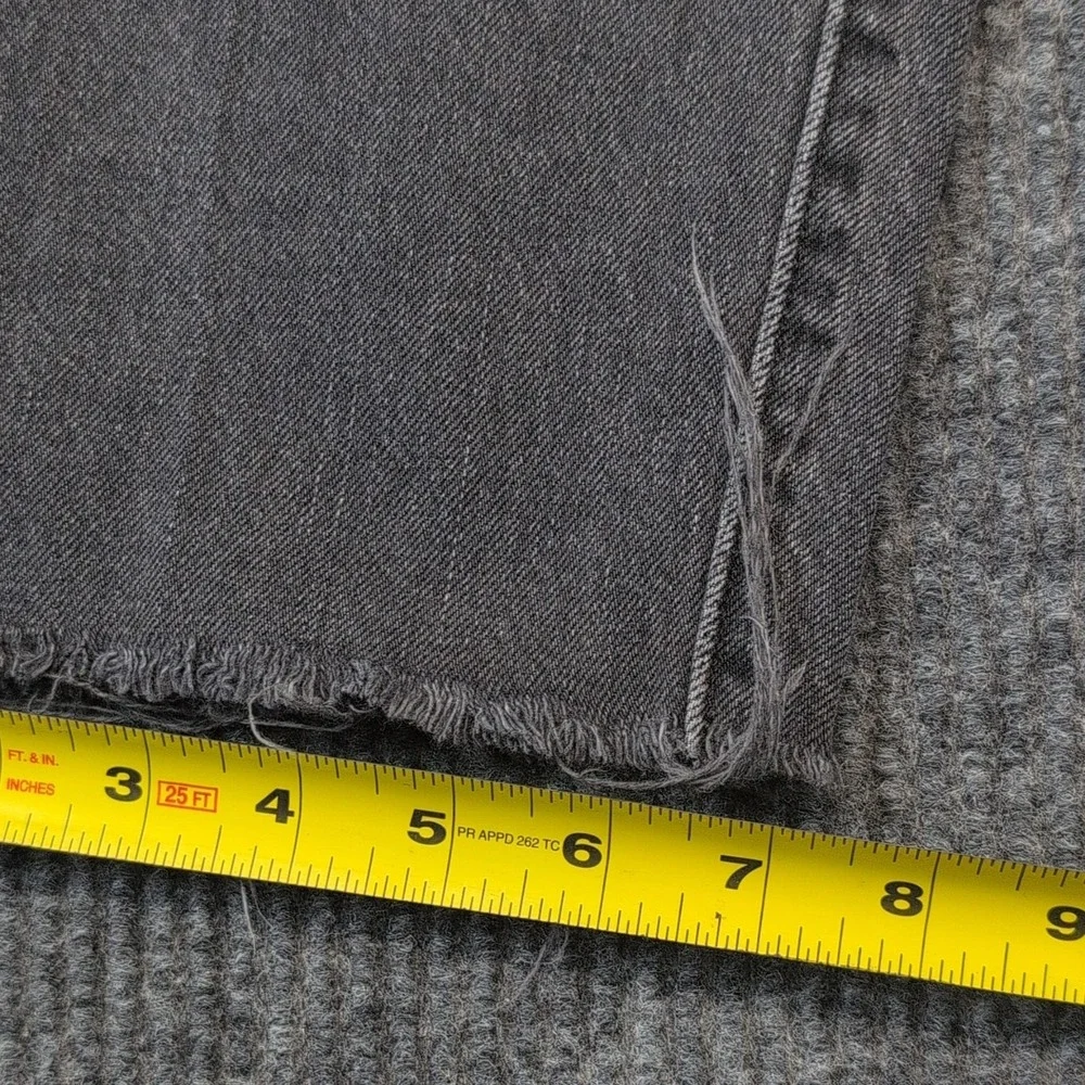 Levi's Men's 30x26 Gray Denim Jeans Straight Fit Button Fly Distressed 5-Pocket